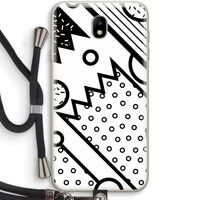 Pop Art #4: Samsung Galaxy J7 (2017) Transparant Hoesje met koord