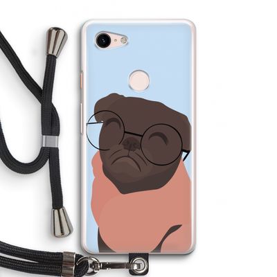 Ludo: Pixel 3 Transparant Hoesje met koord
