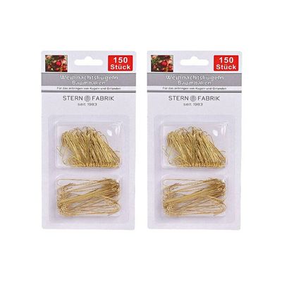 900x stuks kerstbalhaakjes/kerstboomhaakjes goud 3,8 - 6 cm