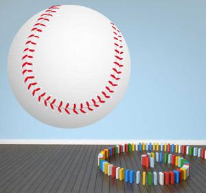 Sticker baseball kinderen