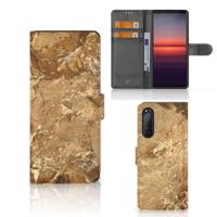 Sony Xperia 5II | Bookcase | Marmer Creme