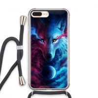 Where Light And Dark Meet: iPhone 8 Plus Transparant Hoesje met koord
