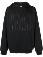 Marni hoodie à logo appliqué - Noir