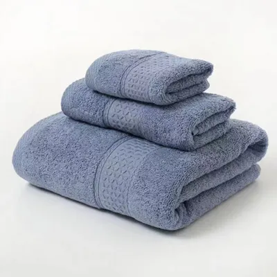 3-delige Luxe Katoenen Handdoekset, Ultra Zacht, Zeer Absorberend 3-delige Luxe Katoenen Handdoekset, Ultra Zacht, Zeer Absorberend