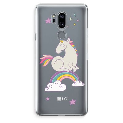 Regenboog eenhoorn: LG G7 Thinq Transparant Hoesje
