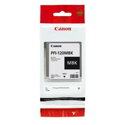 Originele inktcartridge Canon PFI-120MBK Zwart Mat zwart
