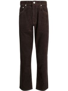 CHOCOOLATE pantalon en velours côtelé à coupe droite - Marron