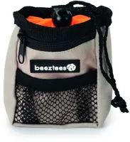 Beeztees poepzakhouder met beloningstasje Ordena nylon incl. 15 zakjes 8x4x10cm grijs