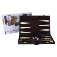 Backgammon 18 bruin en ivoor klassiek bordspel