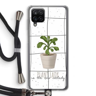 Kamerplant op vensterruit: Samsung Galaxy A12 Transparant Hoesje met koord