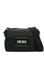 Kenzo sacoche à logo embossé - Noir