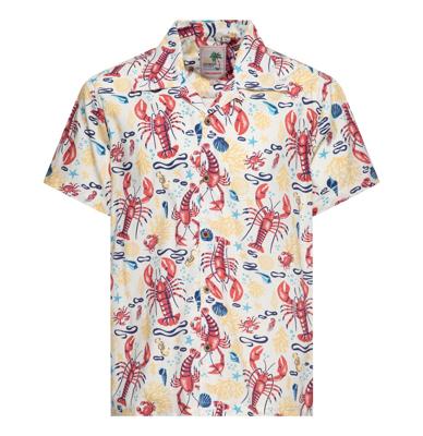 King Kerosin Deep Sea Lobster Shirt Off White-4XL