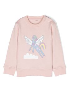 Stella McCartney Kids t-shirt à imprimé licorne - Rose