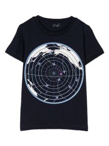 Il Gufo t-shirt en coton à imprimé graphique - Bleu