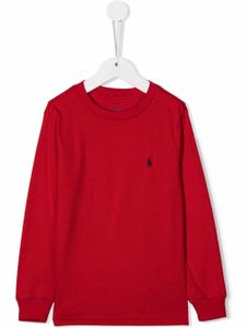 POLO RALPH LAUREN KIDS t-shirt à logo brodé - Rouge