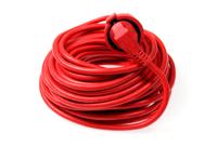 AS Schwabe Extension cables for indoor use, red power uitbreiding 25 m 1 AC-uitgang(en) Binnen Rood - thumbnail