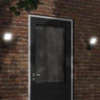 VidaXL Buitenwandlampen 2 st led gegoten aluminium zwart VidaXL Buitenwandlampen 2 st led gegoten aluminium zwart