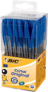 BIC Cristal Medium Blauw Stick balpen 50 stuk(s)