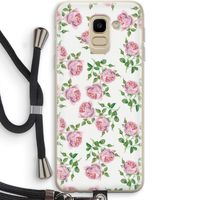 Kleine roosjes: Samsung Galaxy J6 (2018) Transparant Hoesje met koord