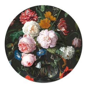 Tuincirkel Stilleven met bloemen in glazen vaas 120