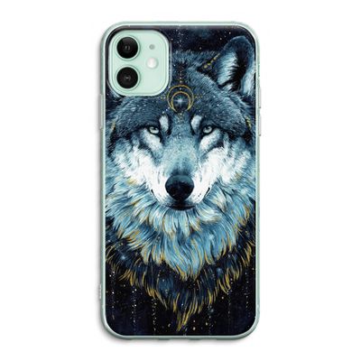 Darkness Wolf: iPhone 11 Transparant Hoesje