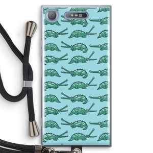 Kroko: Sony Xperia XZ1 Transparant Hoesje met koord