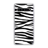 Zebra pattern: Samsung Galaxy S10 5G Transparant Hoesje