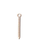 MARIA TASH pendentif Eternity Bar en or blanc 18ct pavé de diamants - Rose