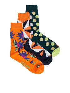 Jack & Jones Jack & Jones Sokken Heren JACTROPICAL FLOWER Print Herensokken 3-Pack