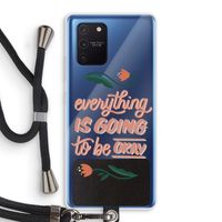 Optimistic flower girl: Samsung Galaxy Note 10 Lite Transparant Hoesje met koord