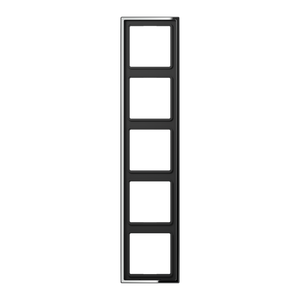 Jung LS990 afdekraam 5-voudig glanzend chroom