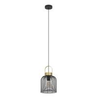 EGLO Roundham Hanglamp - E27 - Ø 22 cm - Zwart|Goud - Staal