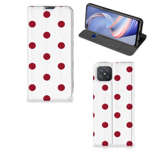 OPPO Reno4 Z 5G Flip Style Cover Cherries