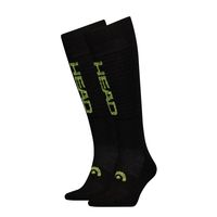 HEAD Skisokken Unisex Logo Kneehigh 2-pack Black Combo-43/46