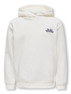 Kids ONLY winter hoodie meisjes - wit - KogHollylife - loose fit