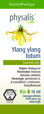 Physalis Aromatherapy Essentiële Oliën Ylang Ylang Totum Olie 10ml Physalis Aromatherapy Essentiële Oliën Ylang Ylang Totum Olie 10ml