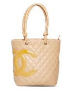 CHANEL Pre-Owned sac cabas Cambon Line (2005-2006) - Marron