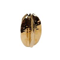 Vaas Goud Carambola Aardewerk 12,5x12,5x18,5cm