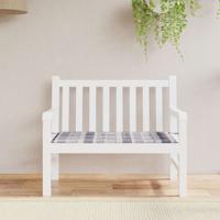 VidaXL Tuinbankkussen 120x50x4 cm oxford stof ruitpatroon grijs
