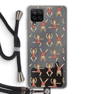 Gymboys: Samsung Galaxy A12 Transparant Hoesje met koord