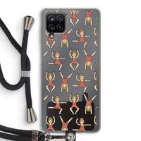 Gymboys: Samsung Galaxy A12 Transparant Hoesje met koord