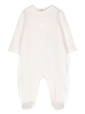 Emporio Armani Kids pyjama en coton à logo imprimé - Tons neutres