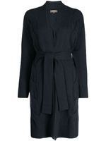 N.Peal cardigan Long Cable en cachemire - Bleu