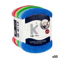 Set schuursponsjes 11880002 11880002 Multicolour Polyurethaan Schuurvezel 7 X 10 X 2,5 cm (20 Stuks)