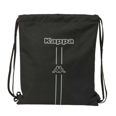 Rugtas met Koordjes Kappa Dark Zwart 35 x 40 x 1 cm