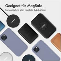 Accezz Liquid Silicone Backcover met MagSafe voor Samsung Galaxy S25 Telefoonhoesje Grijs
