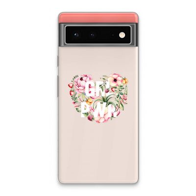 GRL PWR Flower: Google Pixel 6 Transparant Hoesje