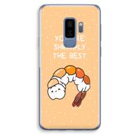 You're Shrimply The Best: Samsung Galaxy S9 Plus Transparant Hoesje