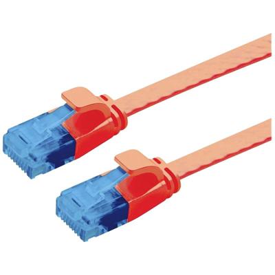 VALUE UTP patchkabel, Cat.6A (Class EA), extra plat, rood, 0,5 m