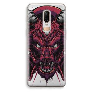 Hell Hound and Serpents: OnePlus 6 Transparant Hoesje